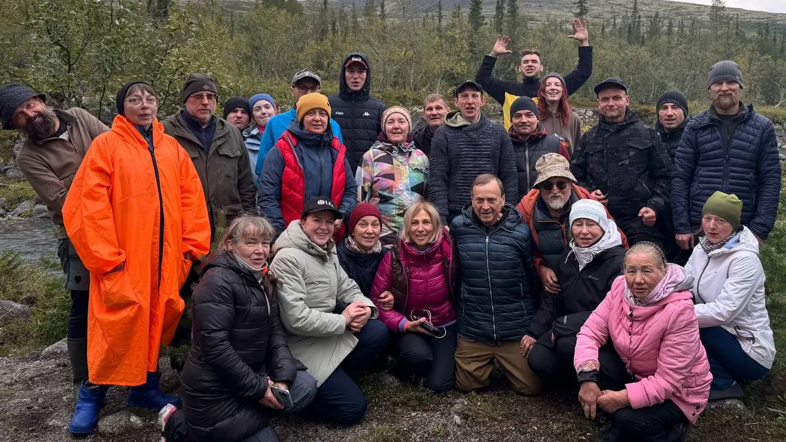 Участники экспедиции в Хибинах